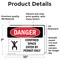 Signmission 7 in H x 10 in W, Vinyl Decal, Rectangle, Confined Space Enter By Permit Only OS-2PACK-DS-D-710-L-1094 - alternate 3